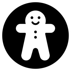 gingerbread glyph icon
