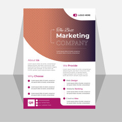  Corporate Business Flyer Template deaign.minimal official business advertising magazine poster flyer design.Brochure design, cover, annual report, poster.