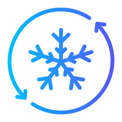 snowflake gradient icon