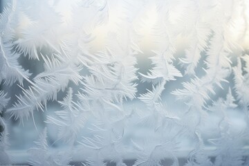 Jack Frost painting frosty patterns on windows. 