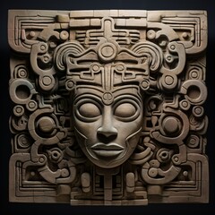 symmetrical tribal relief