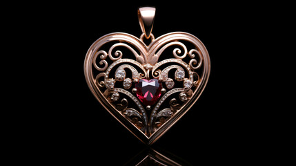 Beautiful jewelry heart