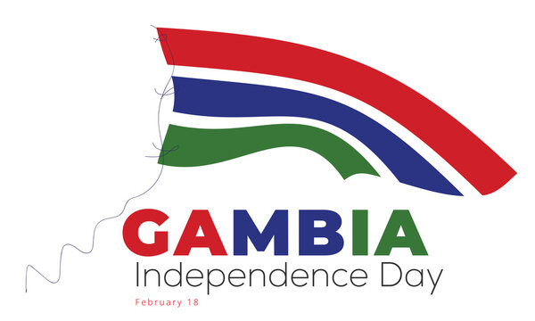 Gambia Independence Day. background, banner, card, poster, template. Vector illustration.