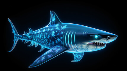 Bioluminescent shark