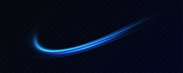 Neon speed lines. Dynamic light motion traces. Light trace wave, trace line.Futuristic neon light lines. Light movement effect, Neon speed lines.
