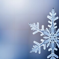snowflake macro close-up, created using AI generative technology