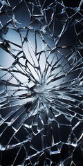 Fototapeta premium ガラスのひび割れ