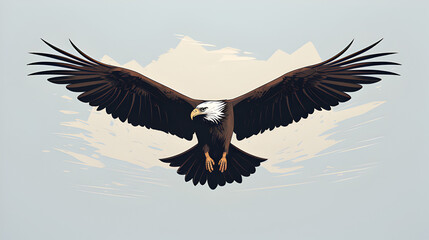 Eagle illustration, Save the eagle.