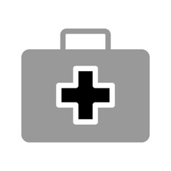 First Aid Kit Monochrome icon