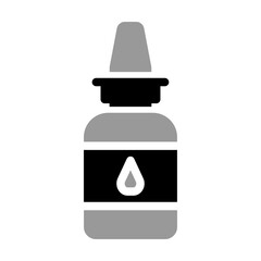 Nasal Spray Monochrome Icon