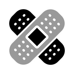 Band-Aid Monochrome Icon