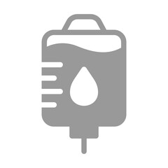 Fototapeta premium Blood Bag Monochrome Icon