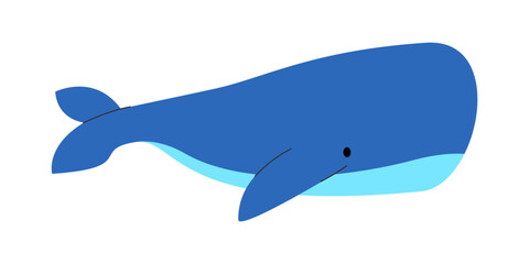 blue color sperm whale large huge sea animal swimming underwater wild nature environment ocean