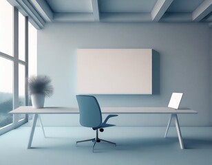 green screen projector board in classroom for the video for students, business presentation .