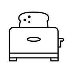 Toaster icon. Kitchen Household appliances. Vector illustration