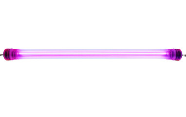 Beautiful Neon Tube Light Isolated on Transparent Background PNG.