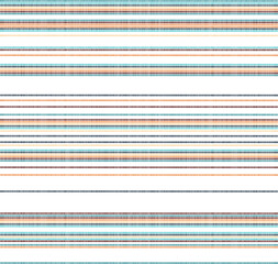 Embroidery  seamless pattern. Horizontal lines on white background. 