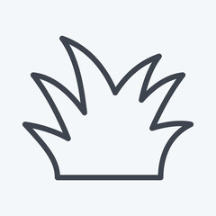 Icon Lawn. suitable for City Park symbol. line style. simple design editable. design template vector. simple illustration