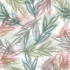 Palm foliage. Print for luxury fashion fabric, clothes, wallpaper.