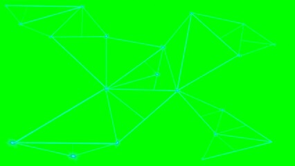 Concept: AI artificial intelligence neural networks, digitalization of the information flow moving through servers in a rack in a data center for inserting on green chroma key screen . Related topics - Powered by Adobe