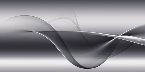 Gray Silver wave abstract background