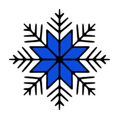 Snowflake icon. Isolated snowflake collection. Frost background. Christmas icon. Holiday, new year, Christmas, celebrate, day. New 2024 year. vector illustration