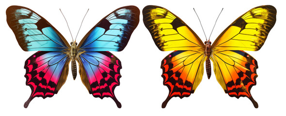 Generative image of a butterfly on a transparent background