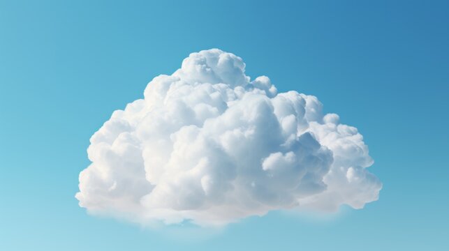 isolated cloud in blue sky