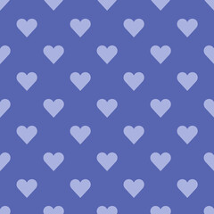 Valentine pattern seamless heart shape blue colors background.