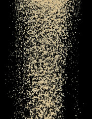 Brown Sugar flying explosion, brown grain sugar explode abstract cloud fly. Beautiful complete seed...