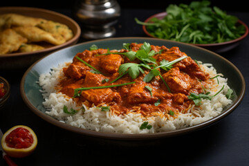 Fototapeta premium Spice Harmony: Chicken Tikka Masala Delight