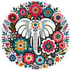 Elephant and Flower Sublimation 