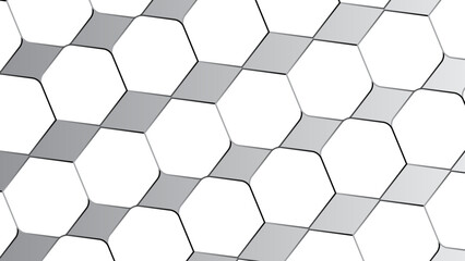 hexagonal abstract background. hexagon lines pattern.  vector illustration
