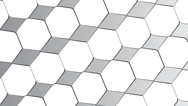 hexagonal abstract background. hexagon lines pattern. vector illustration © Designscapeshots