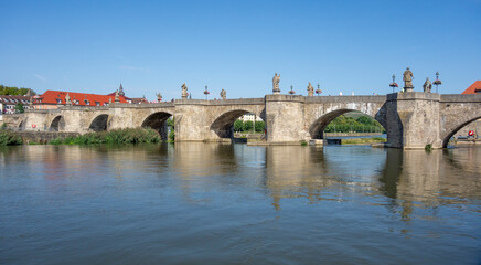 Old Main Bridge in Wuerzburg