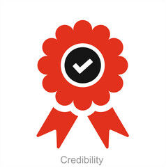 Credibility and customer icon concept  - obrazy, fototapety, plakaty