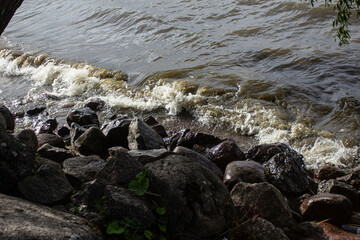rocks and sea