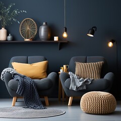 autumnal Scandinavian home interior design