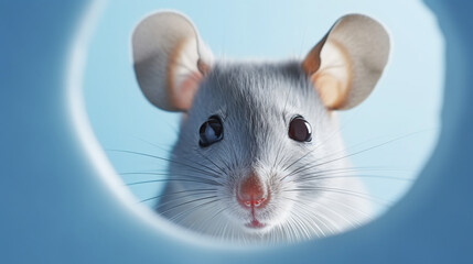 Cute gray little mouse