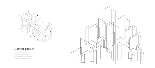 幾何学 抽象 建築 テクノロジー ビジネス 背景