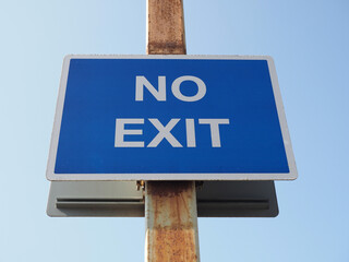 no exit sign