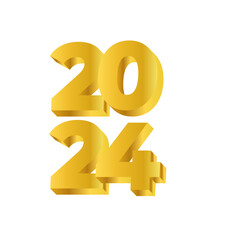 2024 Gold Number 3D