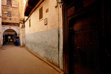 fes, architettura e monumenti dell'antico souk. Fez, Marocco