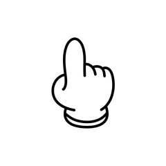 groovy comic hand vector. Collection of cartoon character hands