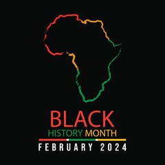 Free vector hand drawn flat black history month background