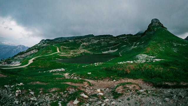 Bergsee, Panorama Berg View, Berggipfel 