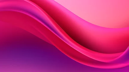Crédence de cuisine en verre imprimé Roze Abstract design with colorful waves and petal pattern. Generative AI