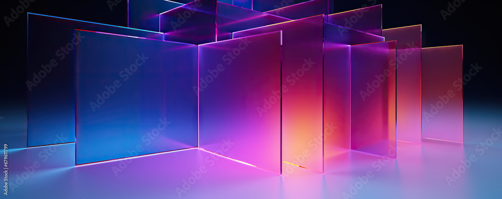 Poster digital abstract background. can be used for technological processes, neural networks and ai, digita