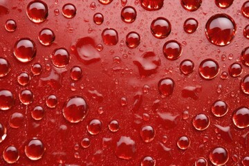 glistening moisture droplets on a jelly-like surface - obrazy, fototapety, plakaty