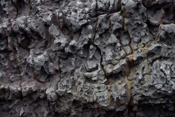 close-up view of solidified lava with unique textures